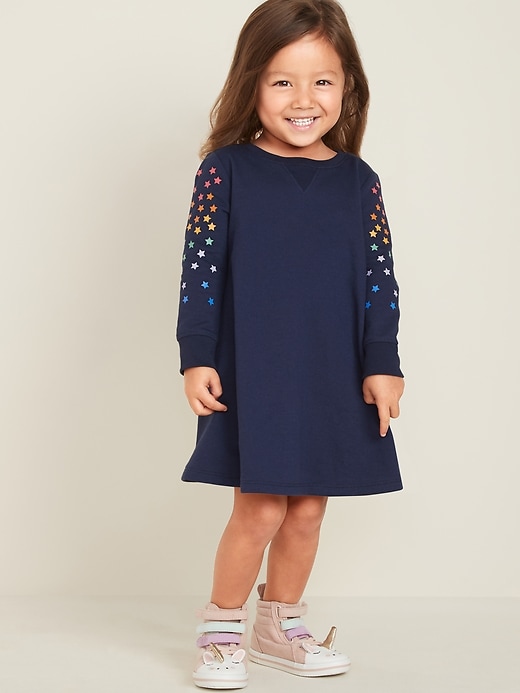 View large product image 1 of 1. French-Terry Dress for Toddler Girls