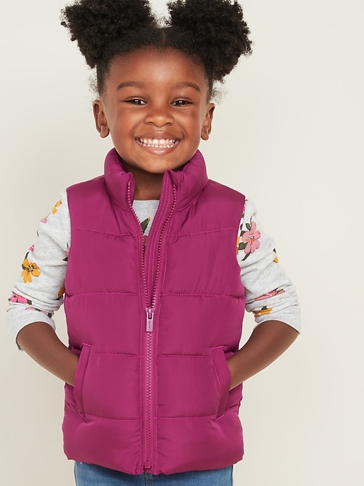 Frost Free Quilted Puffer Vest for Toddler Girls Old Navy