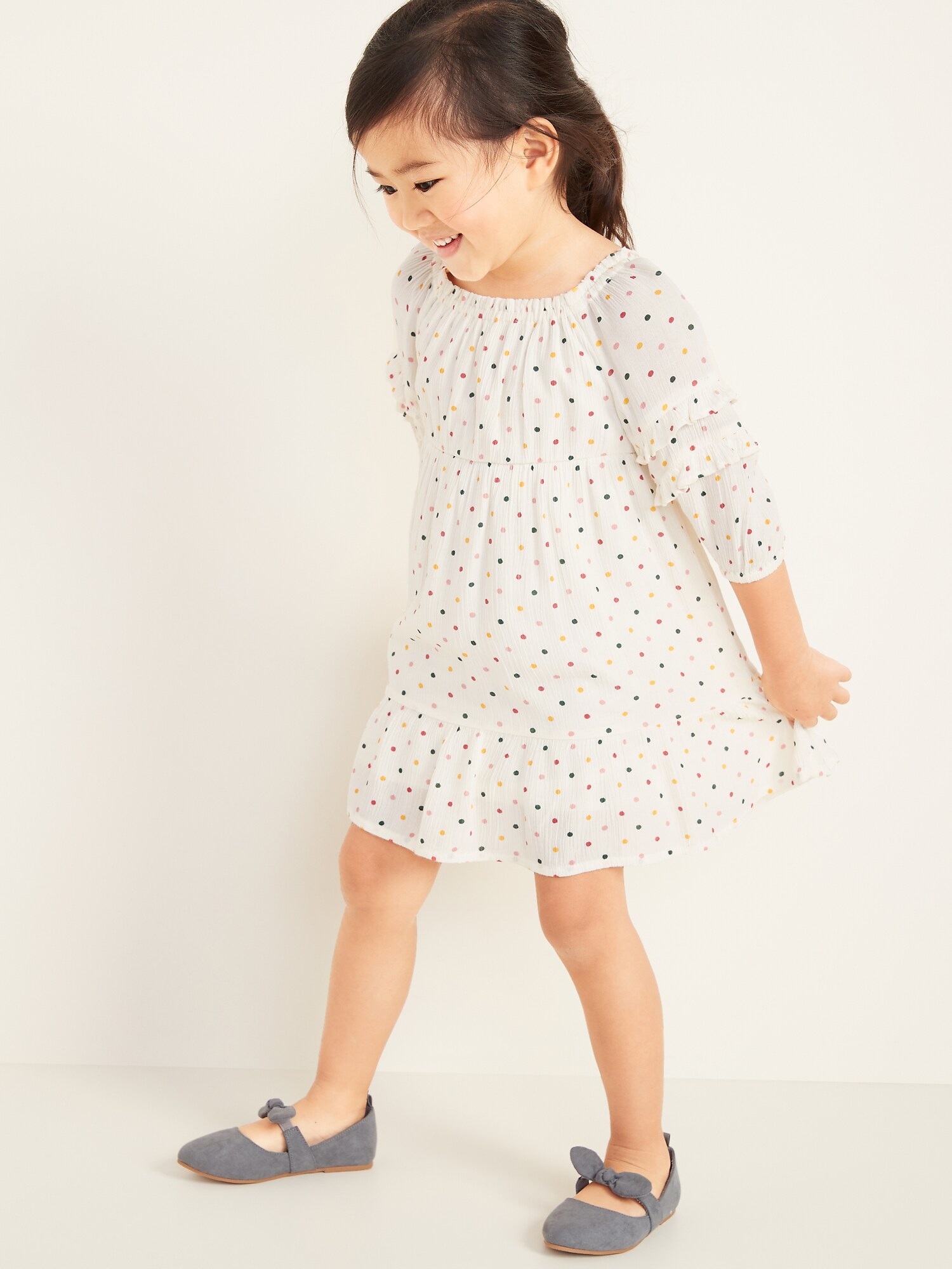 Old navy white 2024 polka dot dress