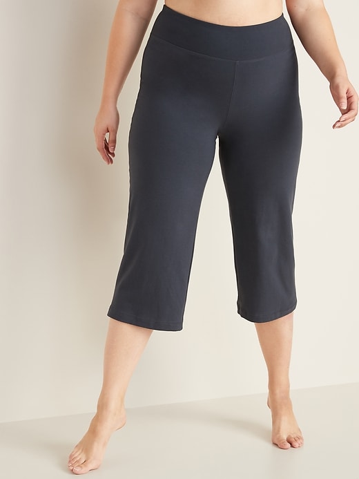 Capri wide leg yoga pants best sale