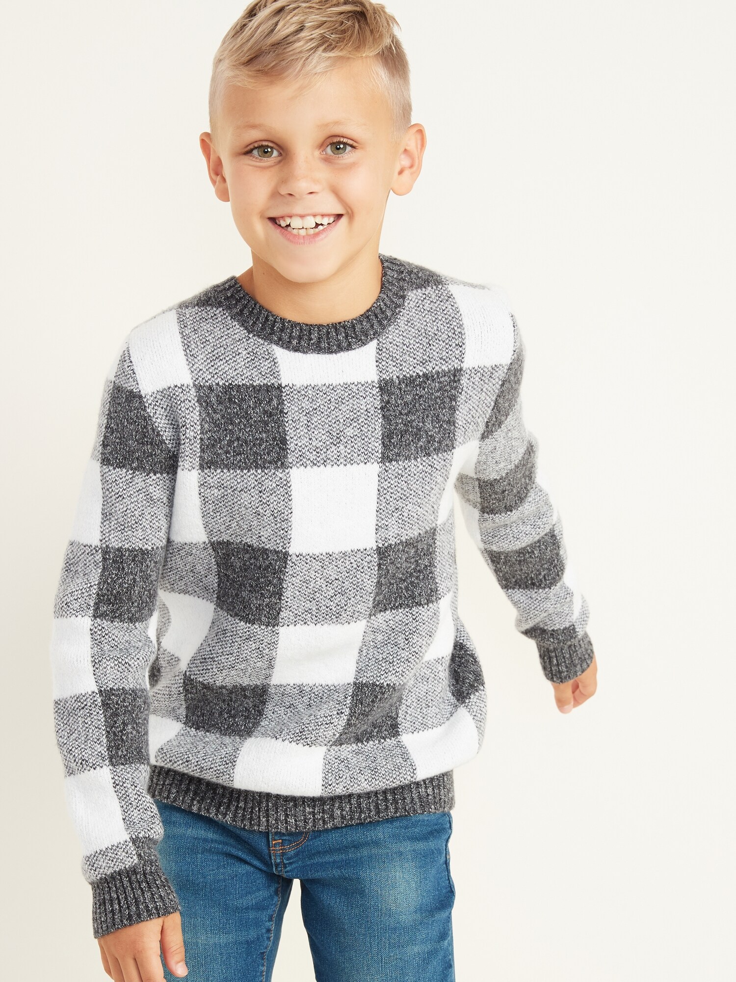 Boys crew 2025 neck sweaters