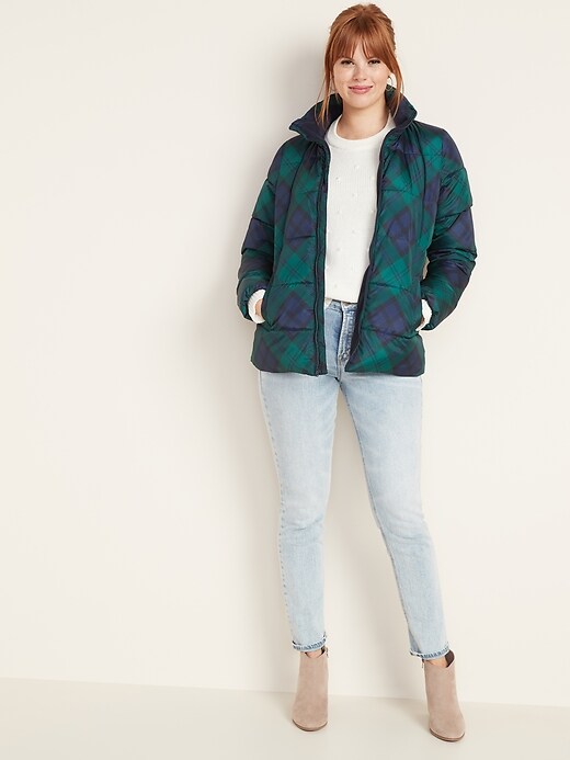Image number 3 showing, Frost-Free Patterned Puffer Jacket for Women