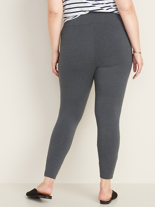 View large product image 2 of 3. High-Rise Plus-Size Jersey Leggings