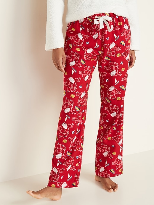 View large product image 1 of 1. Klaus&#153 x Old Navy Flannel Pajama Pants for Women