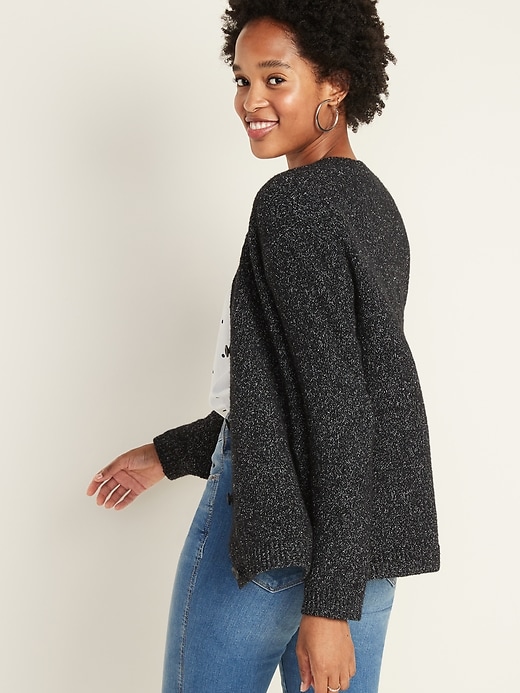 Image number 2 showing, Marled Bouclé Cardi for Women