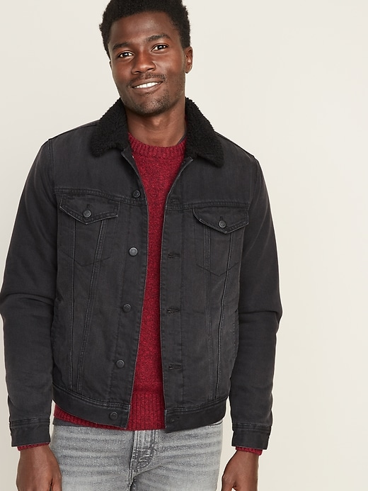 Old navy hot sale black jean jacket