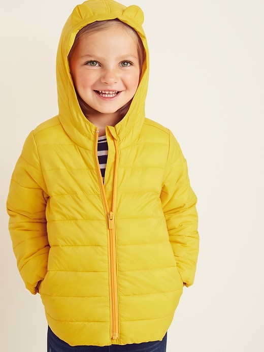 View large product image 1 of 1. Packable Quilted Nylon Puffer Jacket for Toddler Girls