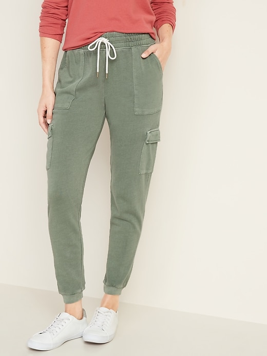 View large product image 1 of 1. French Terry Cargo Street Joggers for Women