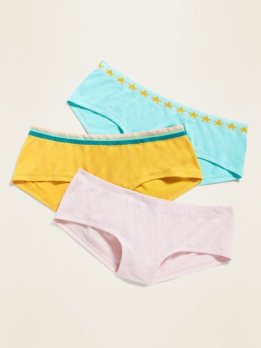 View large product image 1 of 1. Seamless Hipster Underwear 3-Pack for Girls