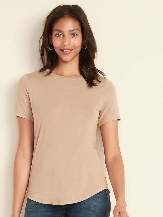 luxe crew neck tee old navy