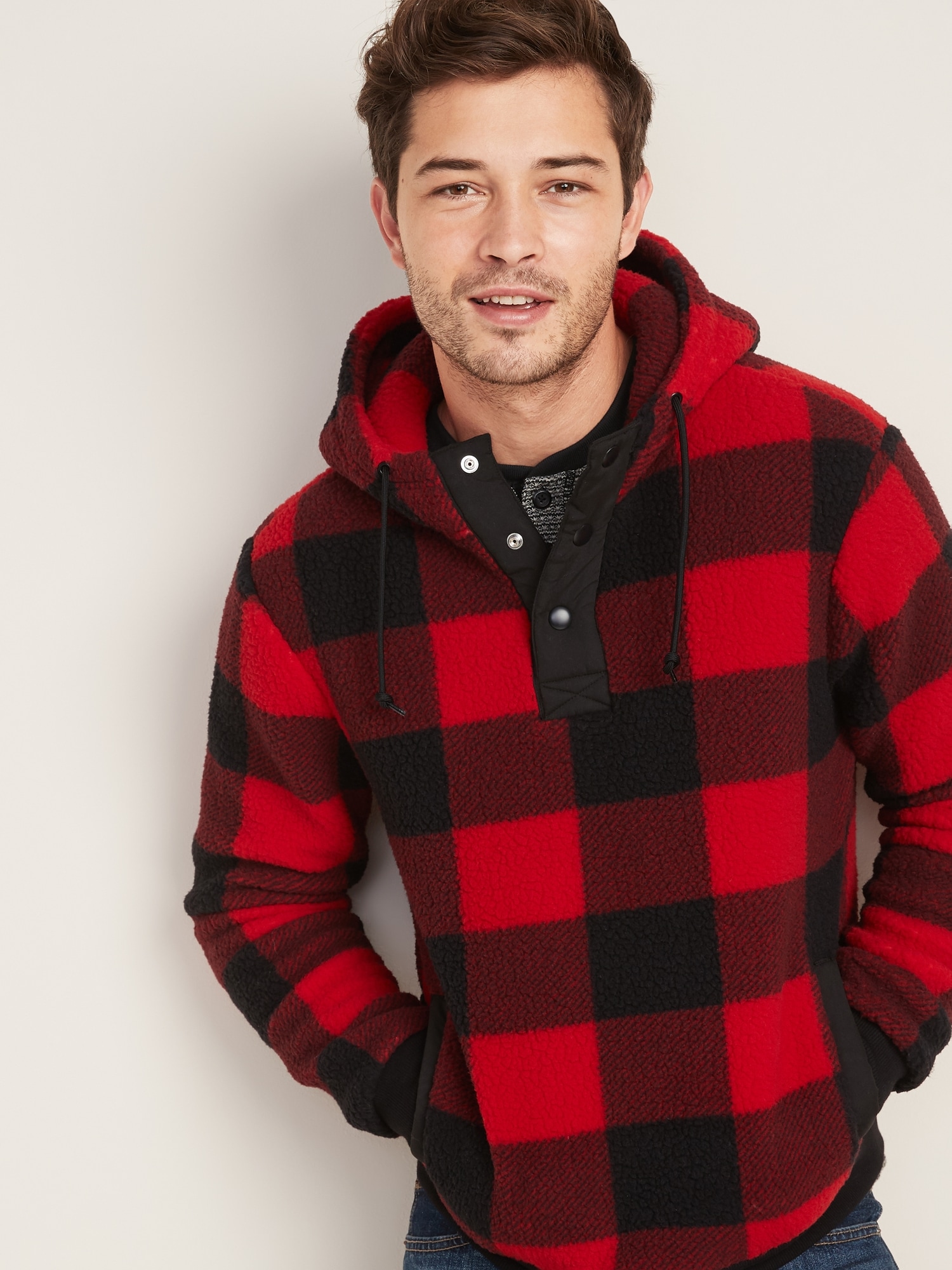 old navy buffalo plaid pullover