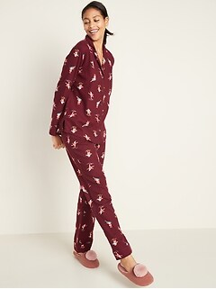 womens flannel christmas pajamas