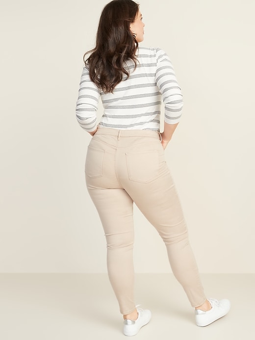 Image number 7 showing, High-Waisted Sateen Rockstar Super Skinny Jeans for Women
