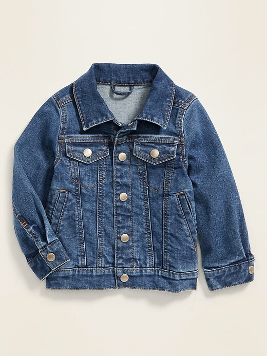 Boys jean jacket with cheap fur