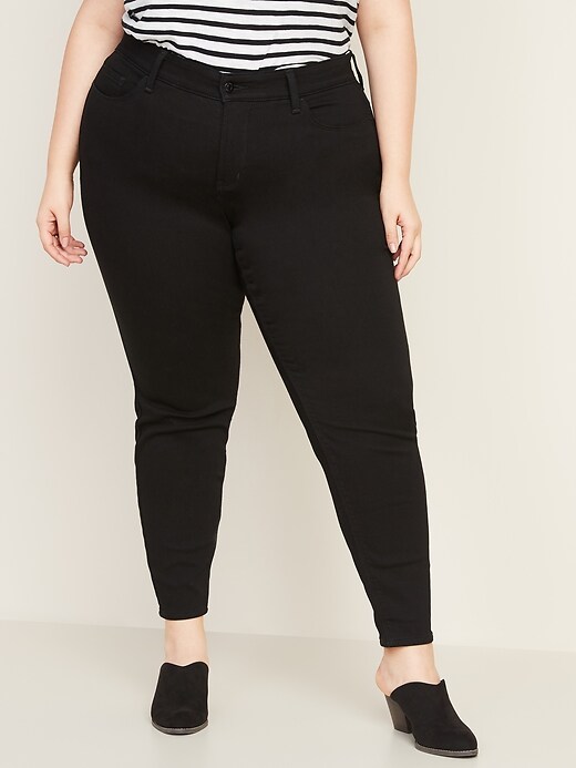 Image number 1 showing, High-Waisted Secret-Slim Pockets + Waistband Built-In Warm Rockstar Plus-Size Jeans