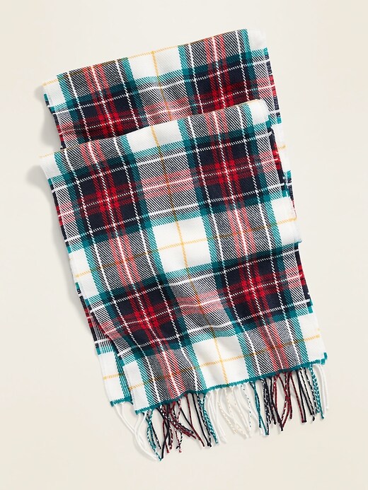 View large product image 1 of 1. Patterned Flannel Scarf for Men