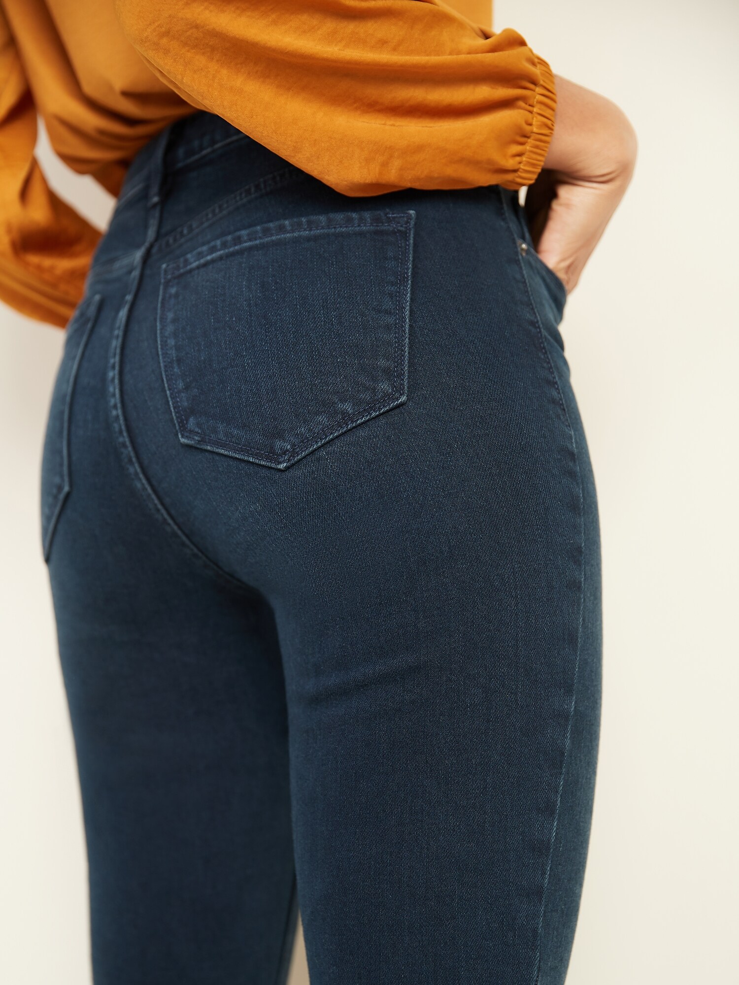 High-Waisted Power Slim Straight Jeans for Women