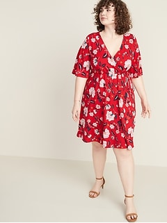 plus size wrap dress canada