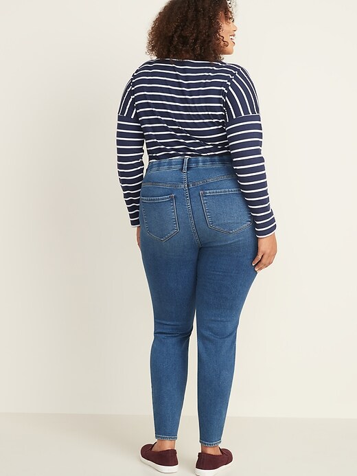 Image number 2 showing, High-Waisted Secret-Slim Pockets + Waistband Built-In Warm Rockstar Plus-Size Jeans