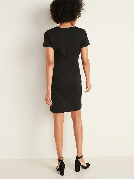 Image number 2 showing, Ponte-Knit Sheath Dress for Women