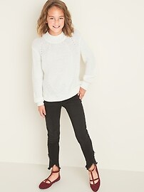 View large product image 3 of 3. Mock-Neck Sweater for Girls