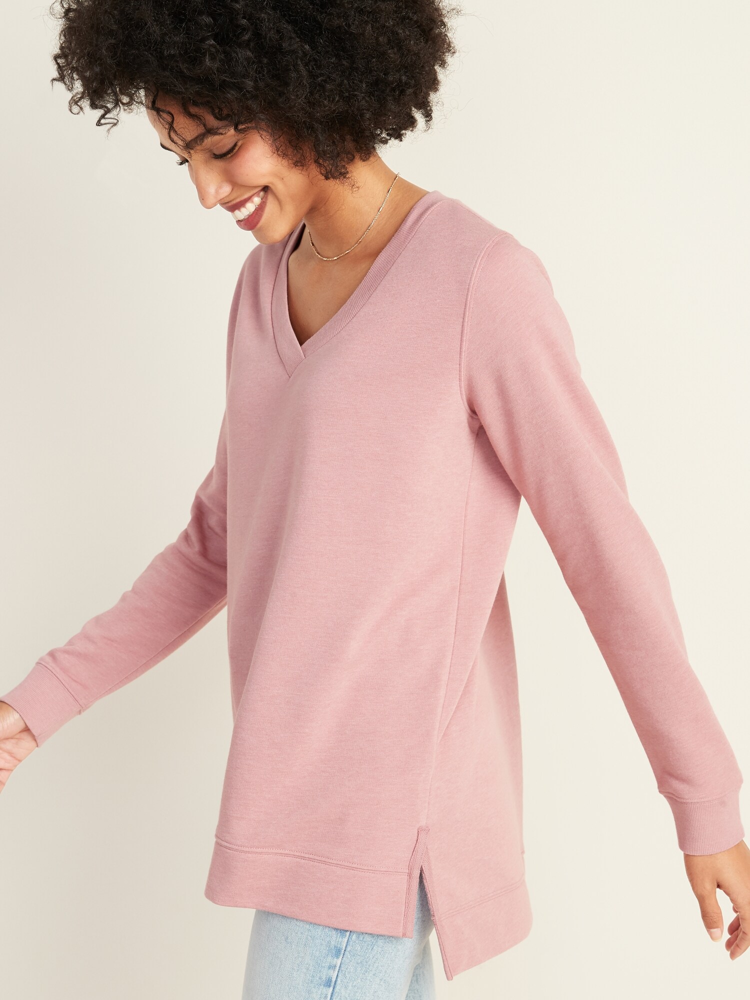 boyfriend tunic sweatshirt