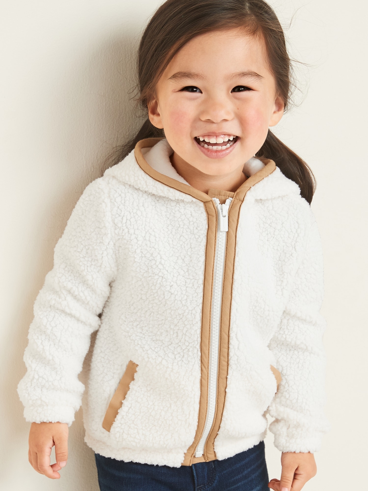 toddler girl sherpa hoodie