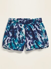 View large product image 3 of 3. Go-Dry Cool Printed Run Shorts For Girls
