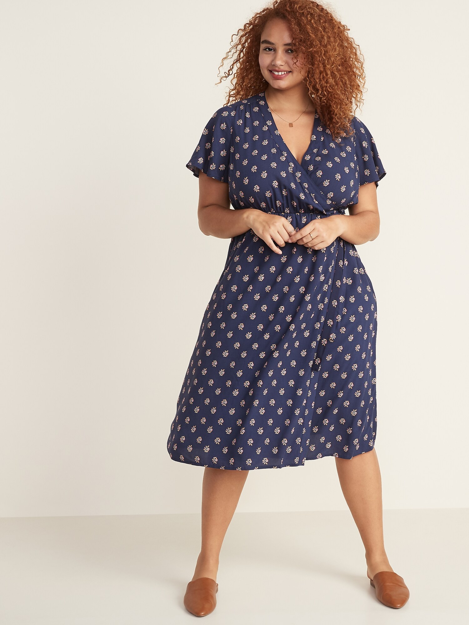 old navy faux wrap dress