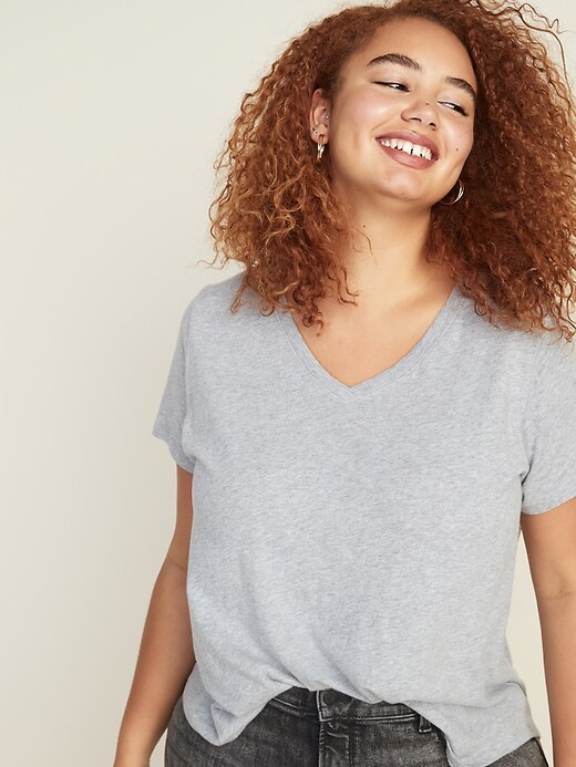 Image number 4 showing, EveryWear Plus-Size V-Neck Tee