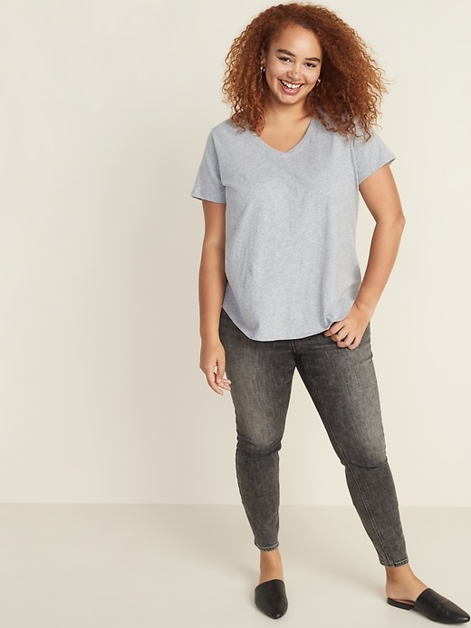 Image number 3 showing, EveryWear Plus-Size V-Neck Tee