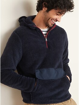 Plush half store zip pullover