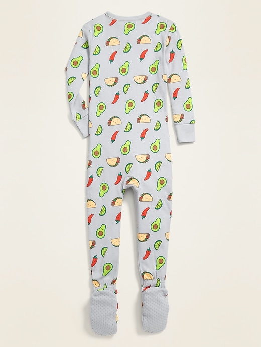 View large product image 2 of 2. Avocado-Print Footie Pajama One-Piece for Toddler & Baby