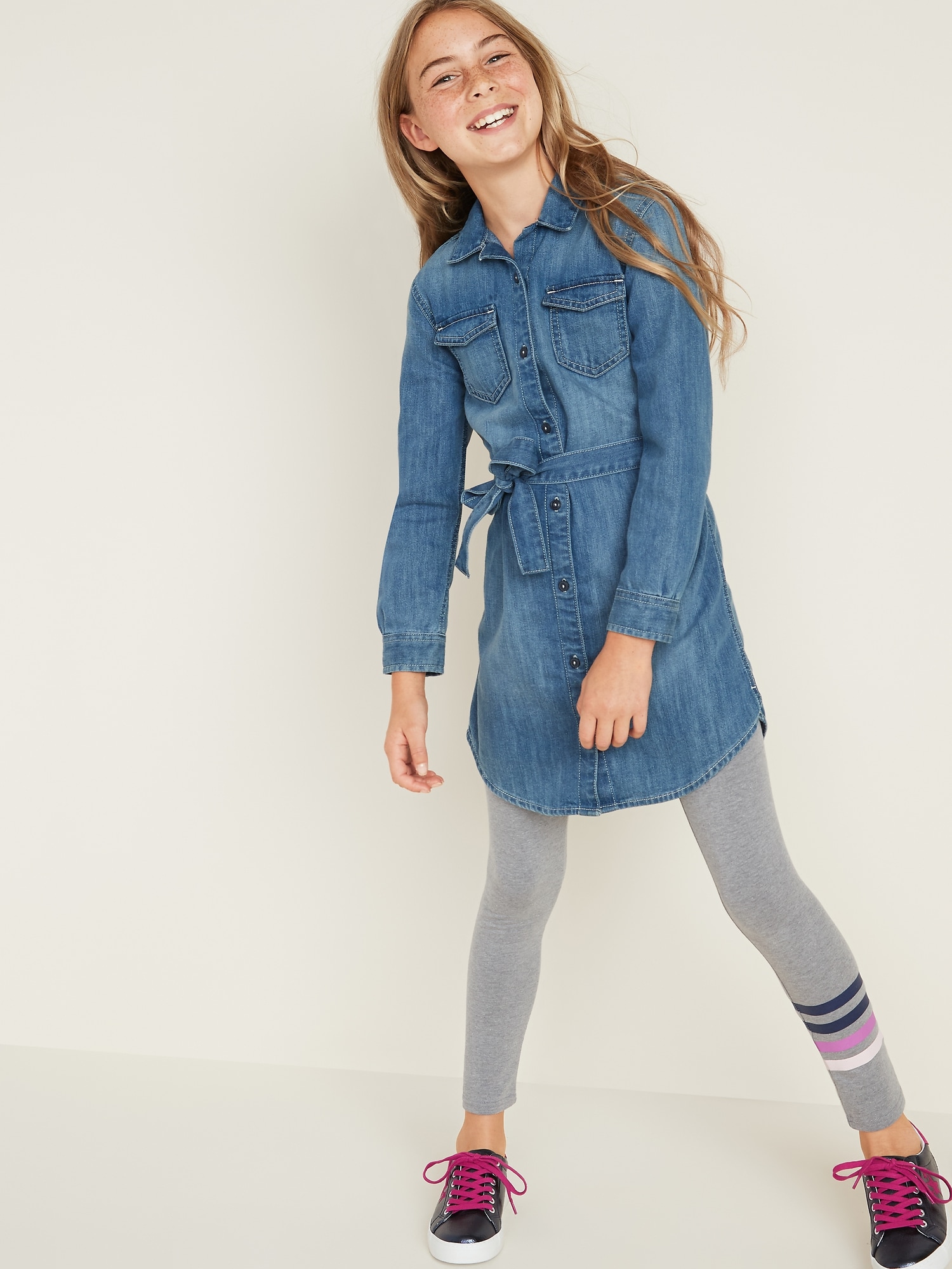 Old navy outlet girls denim dress