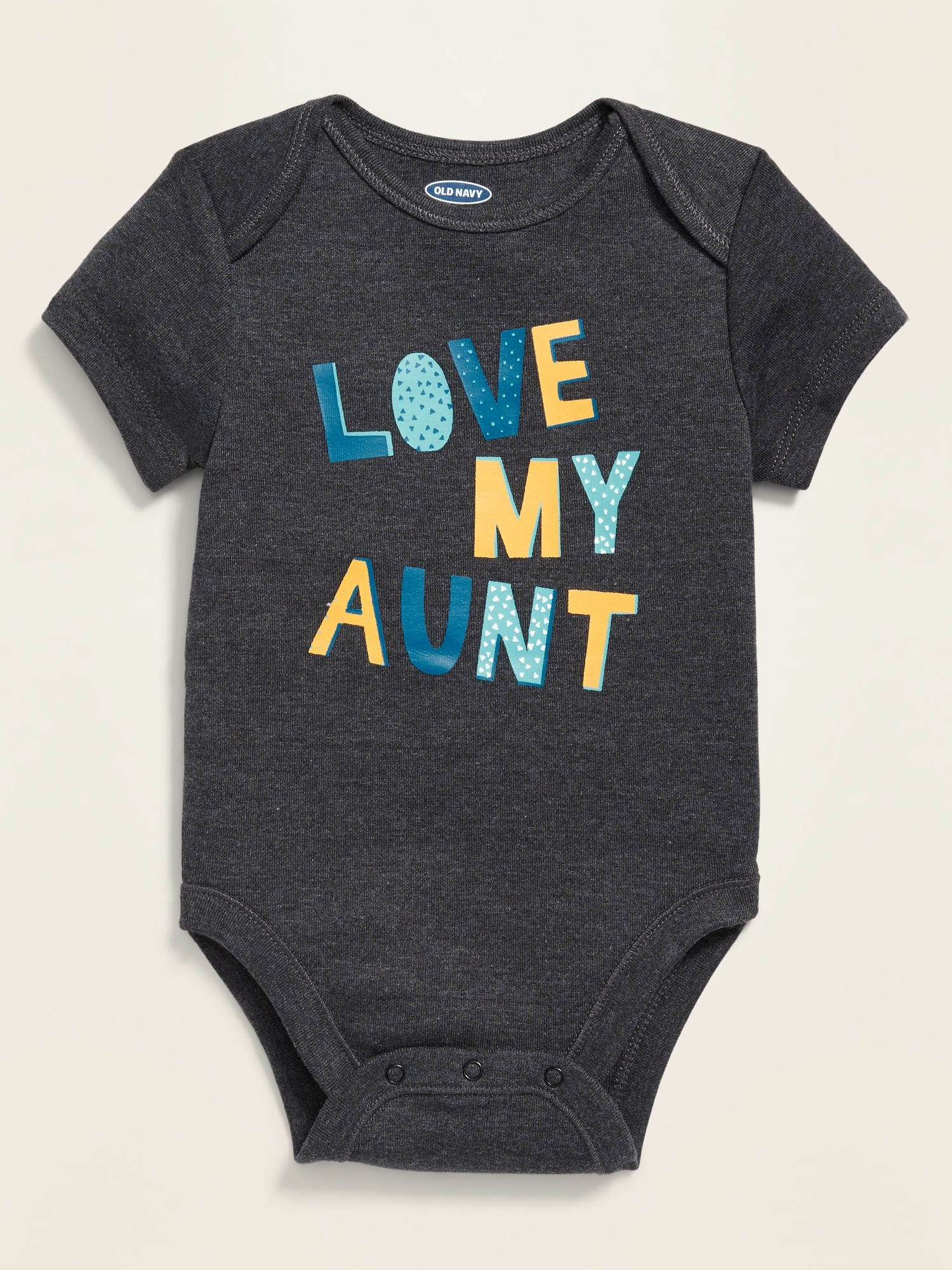 Unisex Short-Sleeve Graphic Bodysuit for Baby