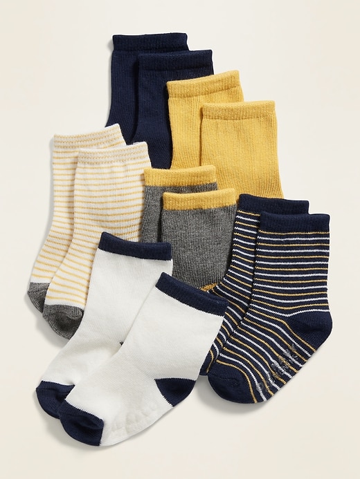 Unisex Crew Socks 6-Pack for Baby 
