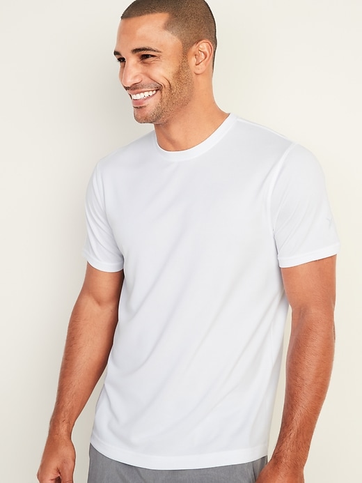 L'image numéro 1 présente T-shirt de base en maille à contrôle des odeurs Go-Dry Cool pour homme