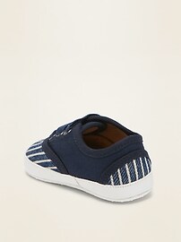View large product image 3 of 4. Striped Textured Slip-On Sneakers for Baby