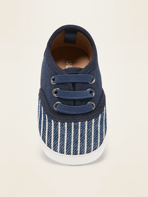 View large product image 2 of 4. Striped Textured Slip-On Sneakers for Baby