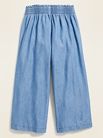 View large product image 3 of 3. Pull-On Wide-Leg Pants for Girls