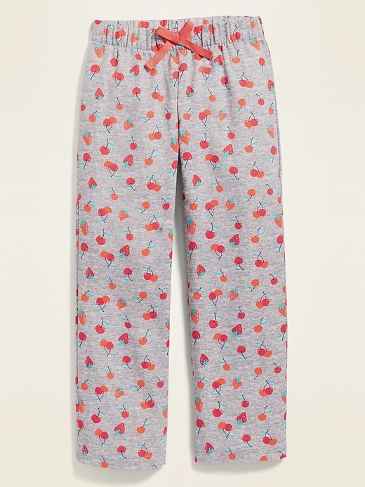 Voir une image plus grande du produit 1 de 2. Pantalon de pyjama en sergé brossé à imprimé pour fille