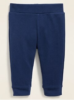 Unisex Solid Jersey-Knit Leggings for Baby