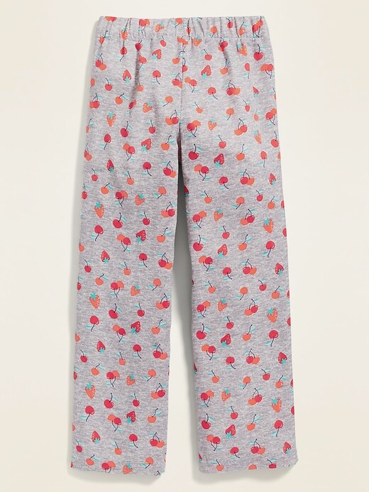 View large product image 2 of 2. Printed Brushed-Twill Pajama Pants for Girls
