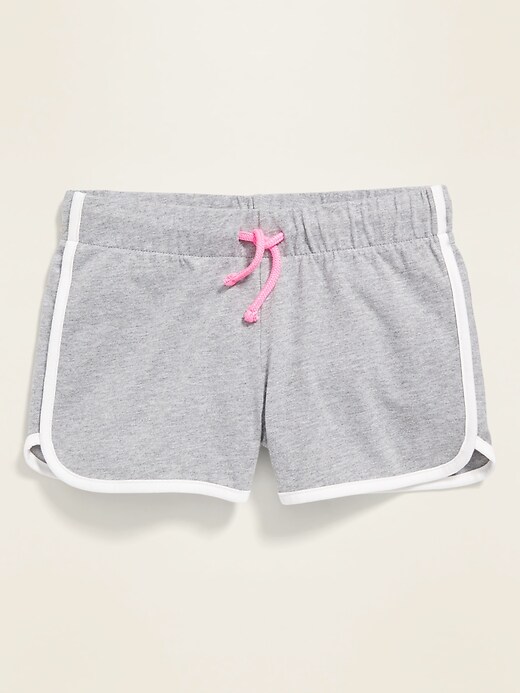 View large product image 1 of 3. Jersey Dolphin-Hem Shorts for Girls