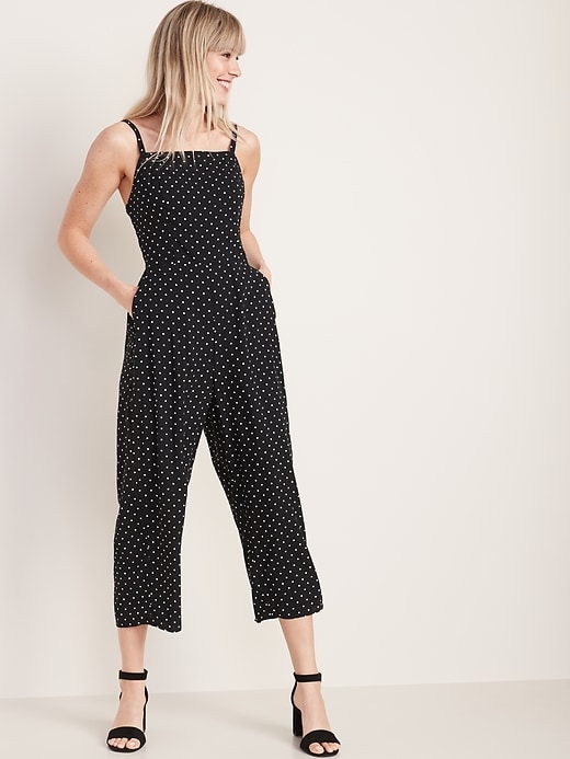 Image number 1 showing, Square-Neck Cami Jumpsuit for Women