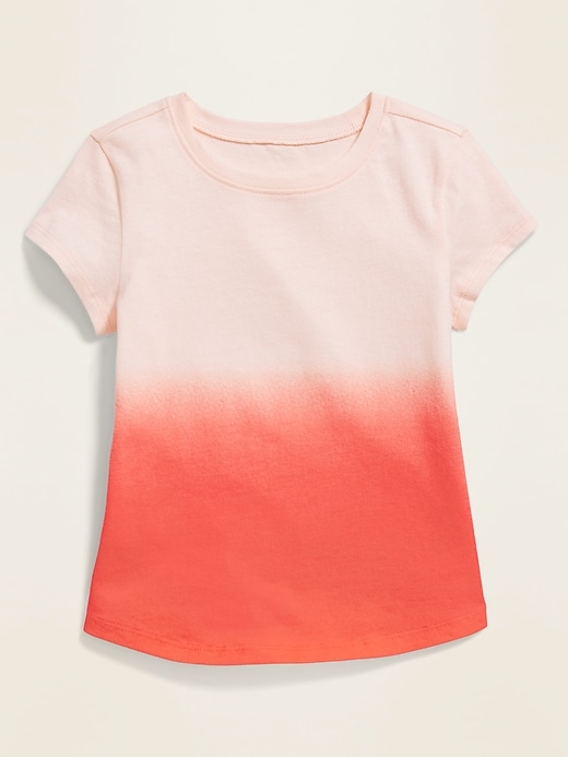 View large product image 1 of 1. Printed Scoop-Neck Tee for Toddler Girls
