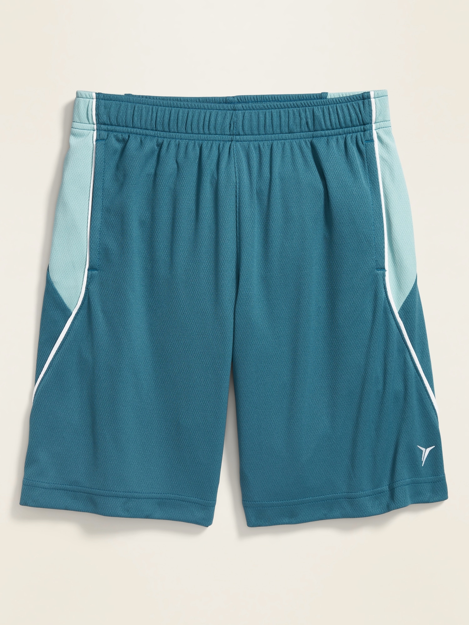 Go-Dry Color-Blocked Mesh Shorts For Boys