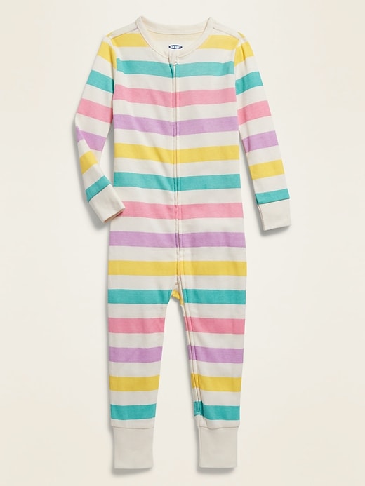 View large product image 1 of 2. Striped Pajama One-Piece for Toddler & Baby