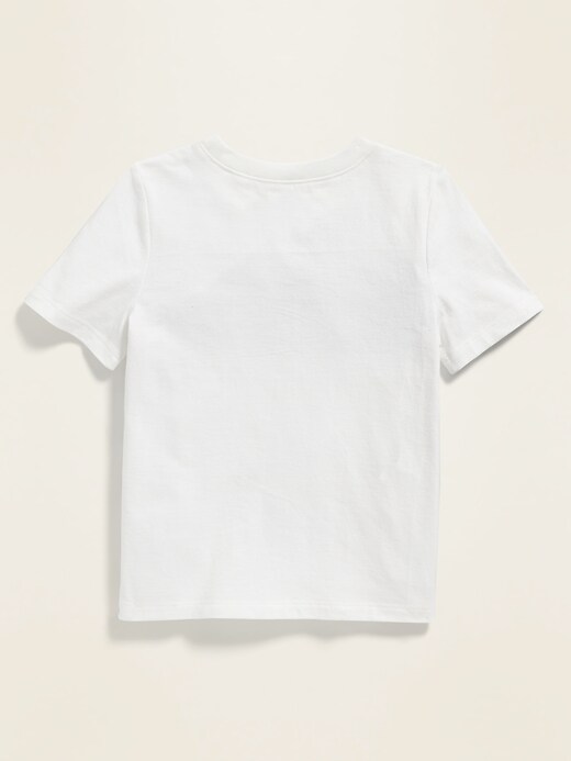 Voir une image plus grande du produit 2 de 2. T-shirt col rond avec rayures sur la poitrine pour tout-petit garçon