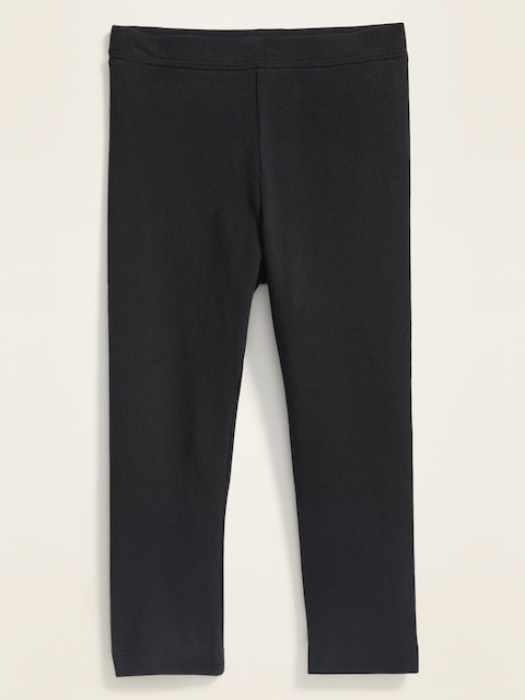 Full-Length Leggings for Toddler Girls - Black